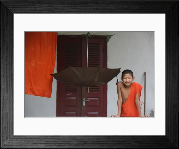 Framed Print : Young Buddhist monk, Luang Prabang, Laos, Indochina, Southeast Asia, Asia Framed Print : Young Buddhist monk, Luang Prabang, Laos, Indochina, Southeast Asia, Asia
