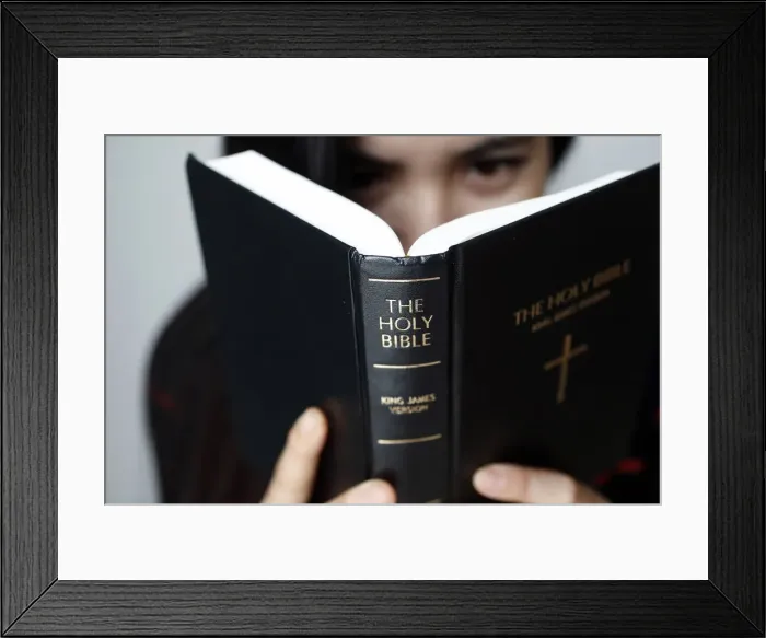 Framed Print : Christian woman reading the Holy Bible, Vietnam, Indochina, Southeast Asia, Asia Framed Print : Christian woman reading the Holy Bible, Vietnam, Indochina, Southeast Asia, Asia