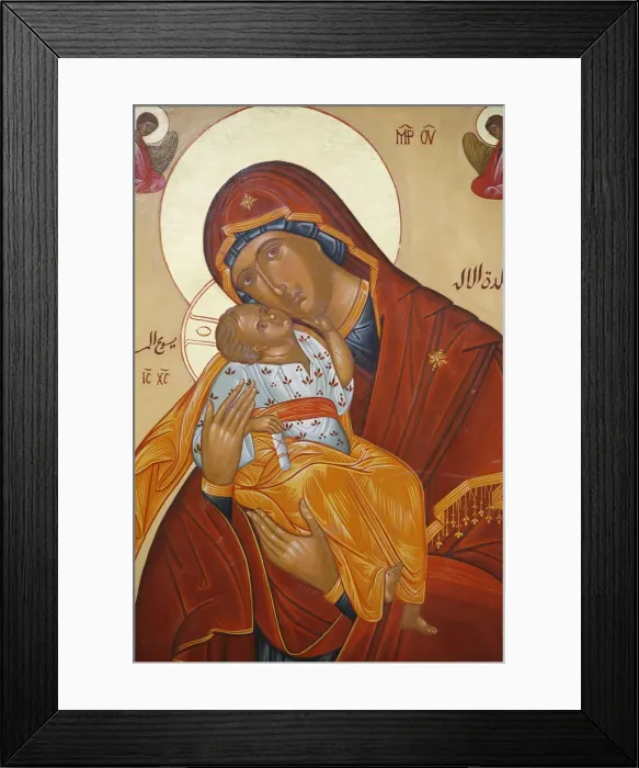 Framed Print : Melkite icon of the Virgin and Child, Nazareth, Galilee, Israel, Middle East Framed Print : Melkite icon of the Virgin and Child, Nazareth, Galilee, Israel, Middle East