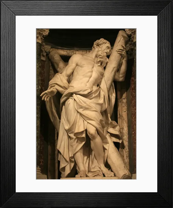 Framed Print : Sculpture of St. Andrew in San Giovanni in Laterano church, Rome, Lazio, Italy, Europe Framed Print : Sculpture of St. Andrew in San Giovanni in Laterano church, Rome, Lazio, Italy, Europe