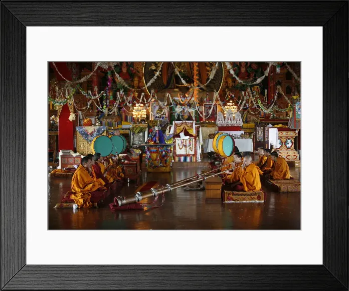 Framed Print : Buddhist ceremony, Kopan Monastery, Kathmandu, Nepal, Asia Framed Print : Buddhist ceremony, Kopan Monastery, Kathmandu, Nepal, Asia