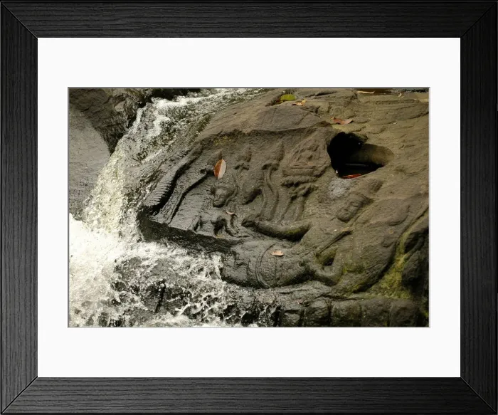 Framed Print : Kbal Spean Buddhist river sculptures, Siem Reap, Cambodia, Indochina, Southeast Asia Framed Print : Kbal Spean Buddhist river sculptures, Siem Reap, Cambodia, Indochina, Southeast Asia