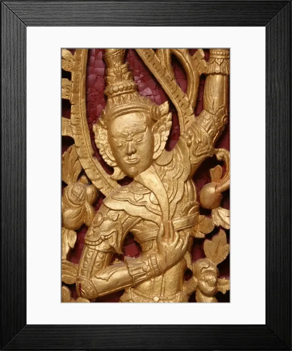 Framed Print : Buddhist deity at Wat Siphoutthabath, Luang Prabang, Laos, Indochina, Southeast Asia Framed Print : Buddhist deity at Wat Siphoutthabath, Luang Prabang, Laos, Indochina, Southeast Asia
