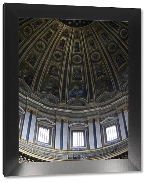 Dome, St. Peters Basilica, Vatican, Rome, Lazio, Italy, Europe