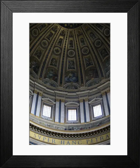 Framed Print : Dome, St. Peters Basilica, Vatican, Rome, Lazio, Italy, Europe Framed Print : Dome, St. Peters Basilica, Vatican, Rome, Lazio, Italy, Europe