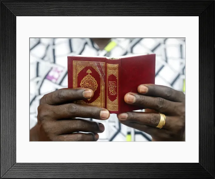 Framed Print : African Muslim man reading the Quran, Lome, Togo, West Africa, Africa Framed Print : African Muslim man reading the Quran, Lome, Togo, West Africa, Africa
