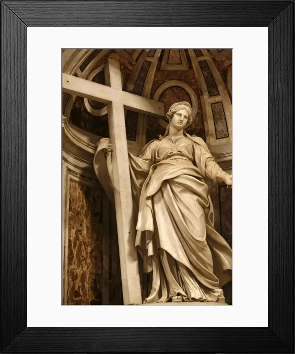 Framed Print : Statue of St. Helen in St. Peters Basilica, Vatican, Rome, Lazio, Italy, Europe Framed Print : Statue of St. Helen in St. Peters Basilica, Vatican, Rome, Lazio, Italy, Europe