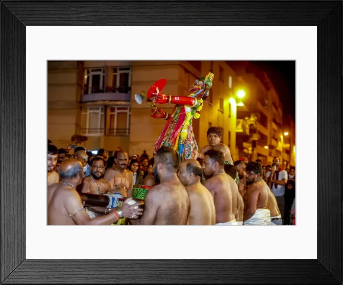 Framed Print : Tamil Hindus celebrating a festival for Muruga (Ganeshas brother) in Paris, France Framed Print : Tamil Hindus celebrating a festival for Muruga (Ganeshas brother) in Paris, France