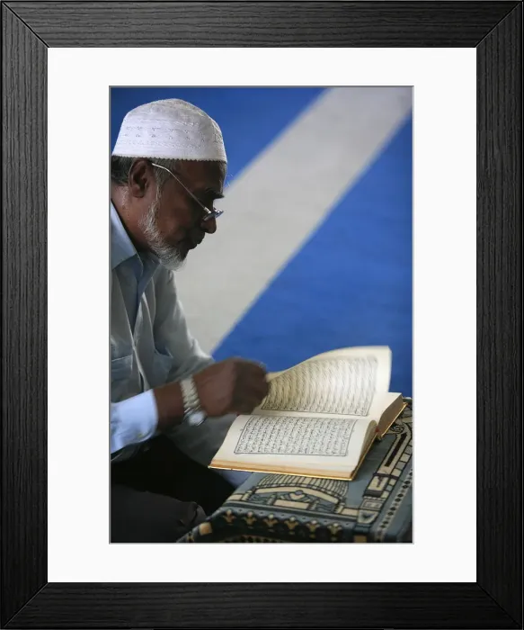 Framed Print : Koran reading, Penang, Malaysia, Southeast Asia, Asia Framed Print : Koran reading, Penang, Malaysia, Southeast Asia, Asia