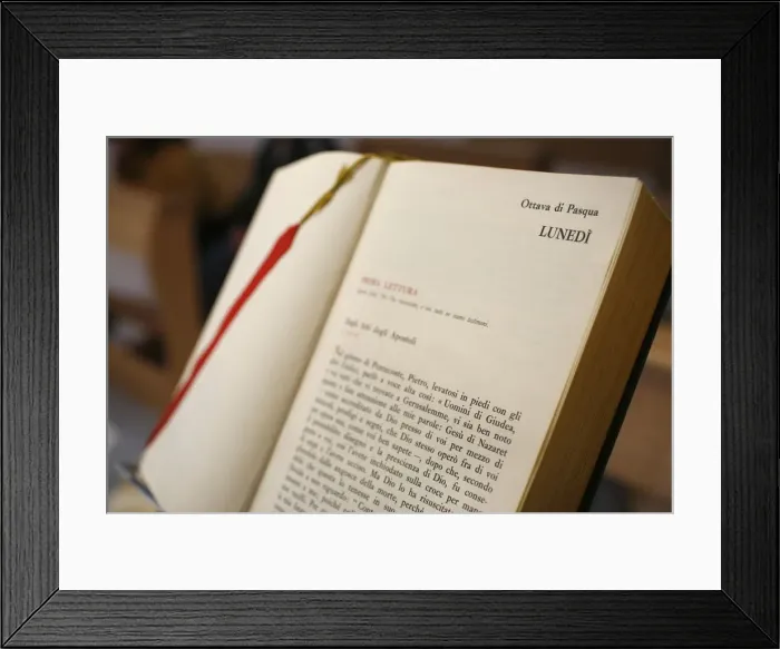 Framed Print : Missal, Easter Monday, Rome, Lazio, Italy, Europe