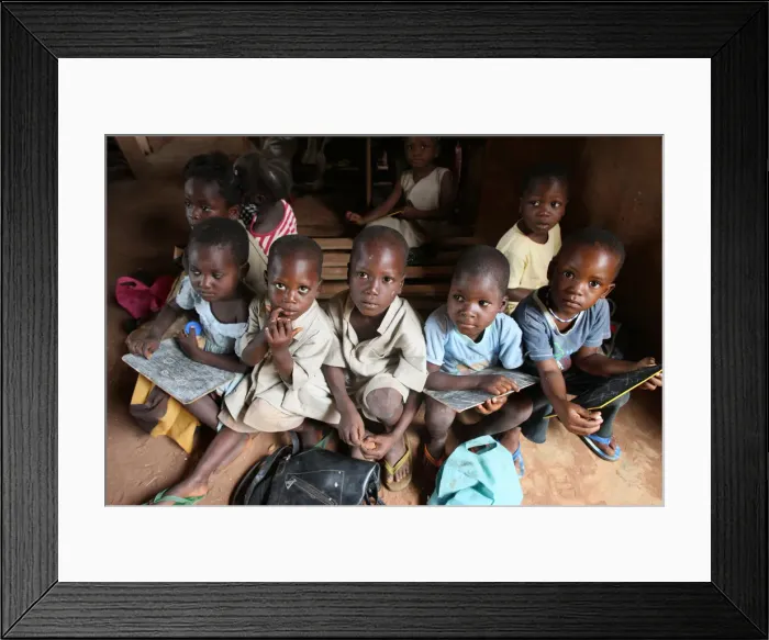 Framed Print : Primary school in Africa, Hevie, Benin, West Africa, Africa Framed Print : Primary school in Africa, Hevie, Benin, West Africa, Africa