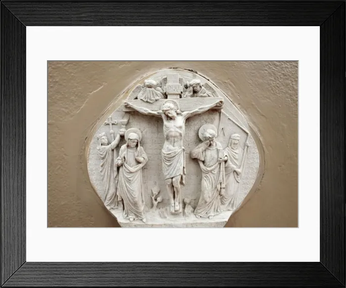 Framed Print : Station on the Way of the Cross, Cotonou, Benin, West Africa, Africa Framed Print : Station on the Way of the Cross, Cotonou, Benin, West Africa, Africa