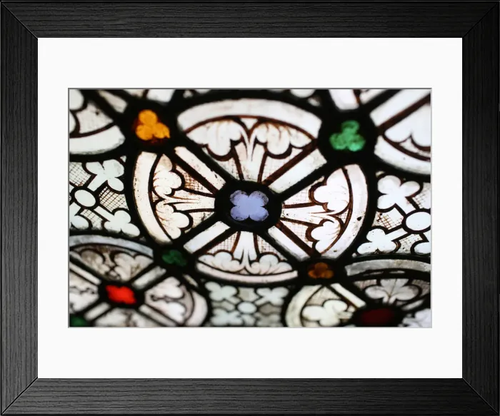 Framed Print : Stained glass in Notre-Dame de Paris cathedral cloister, Paris, France, Europe Framed Print : Stained glass in Notre-Dame de Paris cathedral cloister, Paris, France, Europe