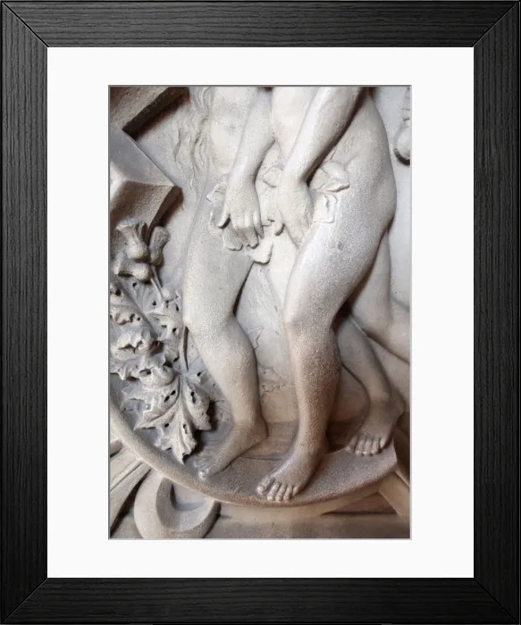 Framed Print : Adam and Eve, Sainte-Chapelle, Paris, France, Europe Framed Print : Adam and Eve, Sainte-Chapelle, Paris, France, Europe