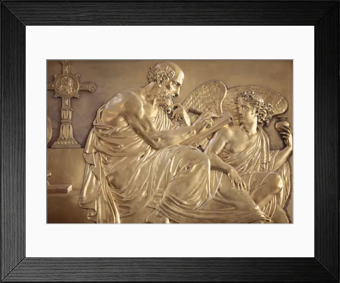 Framed Print : Sculpture depicting St. Matthew, Saint-Louis des Invalides church, Paris, France, Europe Framed Print : Sculpture depicting St. Matthew, Saint-Louis des Invalides church, Paris, France, Europe