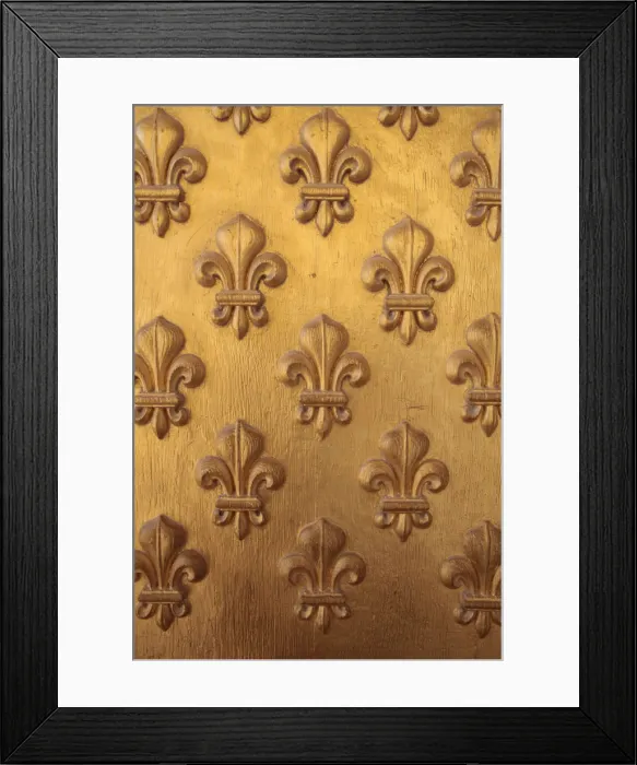 Framed Print : Fleurs de lys, Saint-Louis des Invalides church, Paris, France, Europe Framed Print : Fleurs de lys, Saint-Louis des Invalides church, Paris, France, Europe