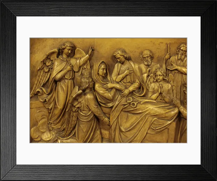 Framed Print : Marys death, Sainte-Marie des Batignolles church, Paris, France, Europe Framed Print : Marys death, Sainte-Marie des Batignolles church, Paris, France, Europe