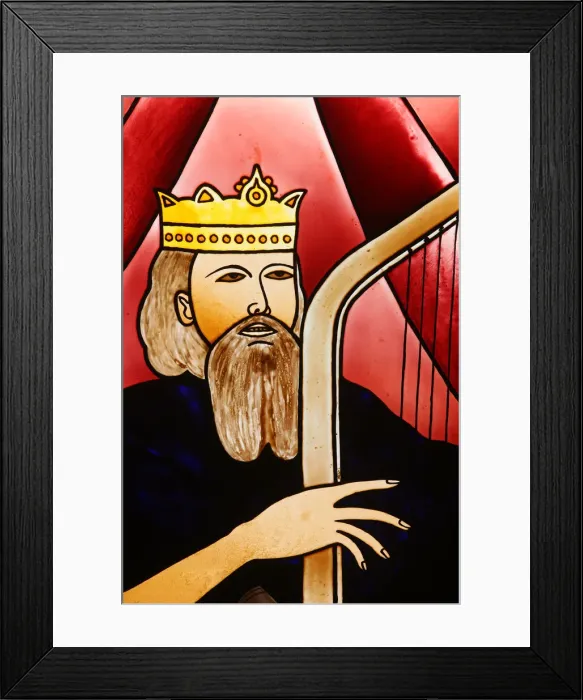 Framed Print : Stained glass of King David, Lome, Togo, West Africa, Africa Framed Print : Stained glass of King David, Lome, Togo, West Africa, Africa