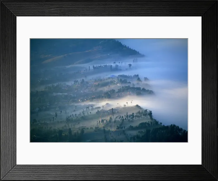 Framed Print : Caldeira and Bromo at 2329 m, and Semeru at 3676 m, volcanoes on Java, Indonesia Framed Print : Caldeira and Bromo at 2329 m, and Semeru at 3676 m, volcanoes on Java, Indonesia