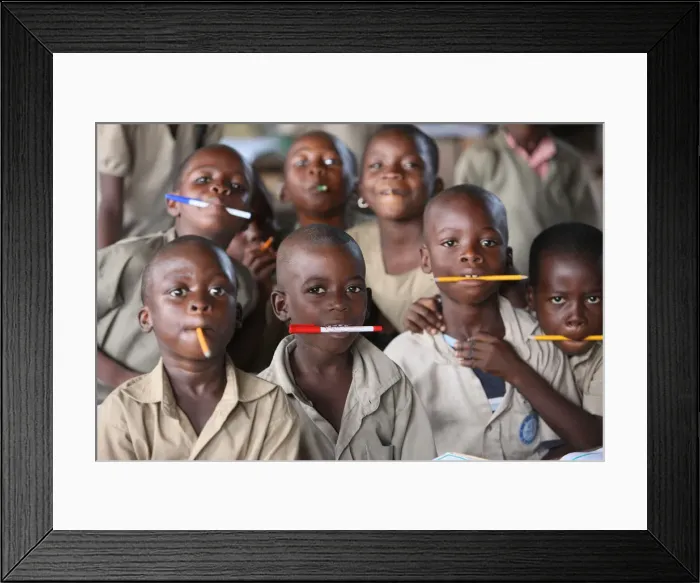 Framed Print : Primary school in Africa, Lome, Togo, West Africa, Africa Framed Print : Primary school in Africa, Lome, Togo, West Africa, Africa