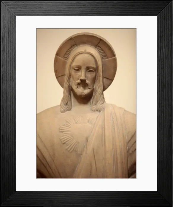 Framed Print : Jesus statue in Sainte-Marie des Batignolles church, Paris, France, Europe Framed Print : Jesus statue in Sainte-Marie des Batignolles church, Paris, France, Europe