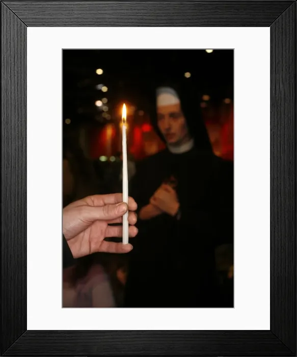 Framed Print : Prayer at Taize meeting, Geneva, Switzerland, Europe Framed Print : Prayer at Taize meeting, Geneva, Switzerland, Europe