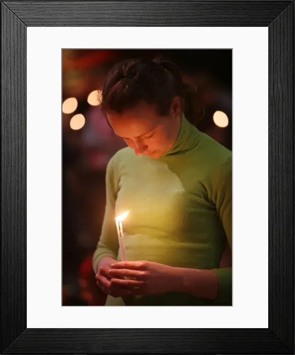 Framed Print : Prayer at Taize meeting, Geneva, Switzerland, Europe Framed Print : Prayer at Taize meeting, Geneva, Switzerland, Europe