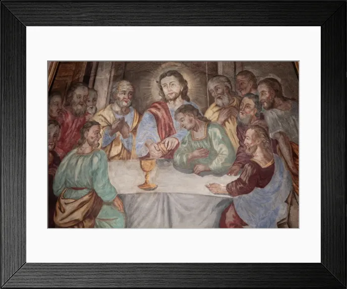 Framed Print : Last Supper, Our Lady of Assumption church, Cordon, Haute-Savoie, France, Europe Framed Print : Last Supper, Our Lady of Assumption church, Cordon, Haute-Savoie, France, Europe
