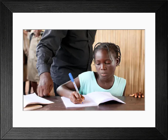 Framed Print : Secondary school in Africa, Hevie, Benin, West Africa, Africa Framed Print : Secondary school in Africa, Hevie, Benin, West Africa, Africa