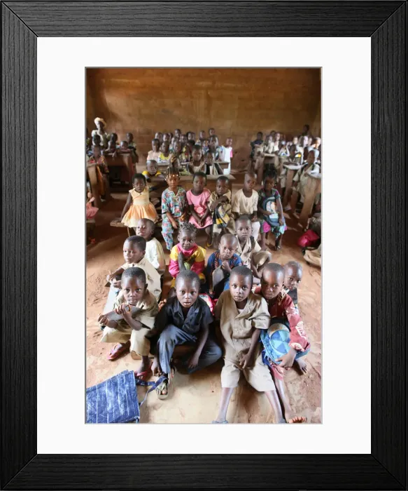 Framed Print : Primary school in Africa, Hevie, Benin, West Africa, Africa Framed Print : Primary school in Africa, Hevie, Benin, West Africa, Africa
