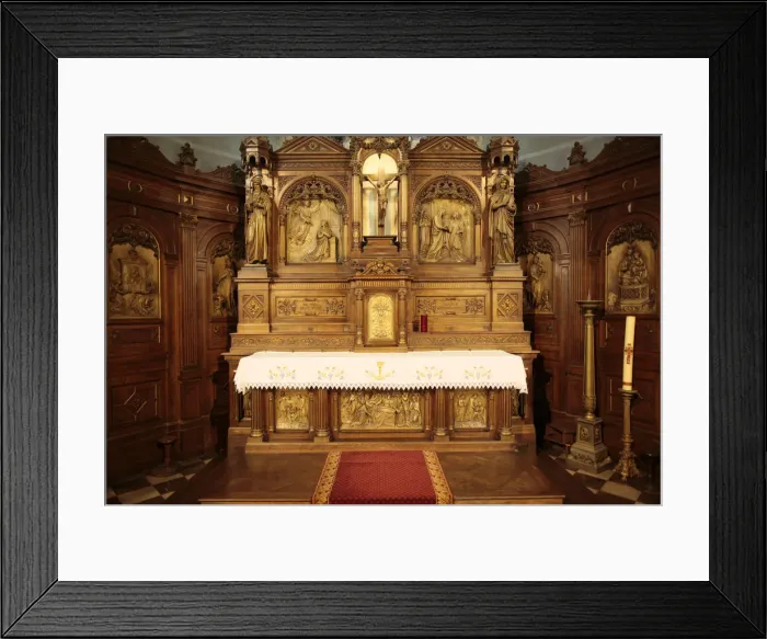 Framed Print : Altar and reredos, Sainte-Marie des Batignolles church, Paris, France, Europe Framed Print : Altar and reredos, Sainte-Marie des Batignolles church, Paris, France, Europe