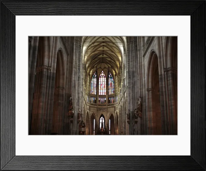 Framed Print : The nave of St Vituss Cathedral, Prague, Czech Republic, Europe Framed Print : The nave of St Vituss Cathedral, Prague, Czech Republic, Europe