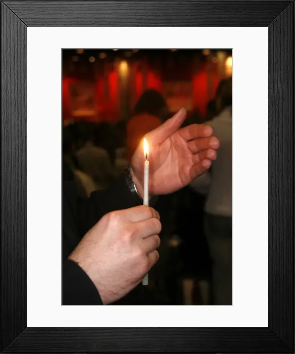 Framed Print : Prayer at Taize meeting, Geneva, Switzerland, Europe Framed Print : Prayer at Taize meeting, Geneva, Switzerland, Europe