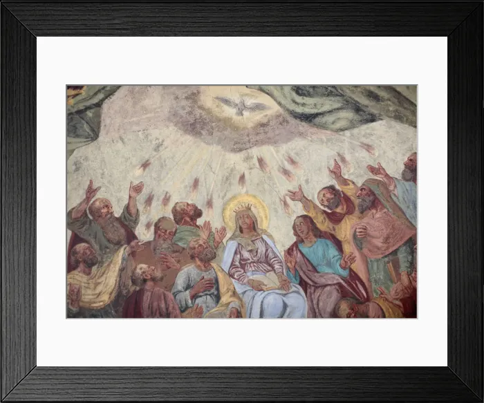Framed Print : Holy Spirit fresco in Loreto church, Prague, Czech Republic, Europe Framed Print : Holy Spirit fresco in Loreto church, Prague, Czech Republic, Europe