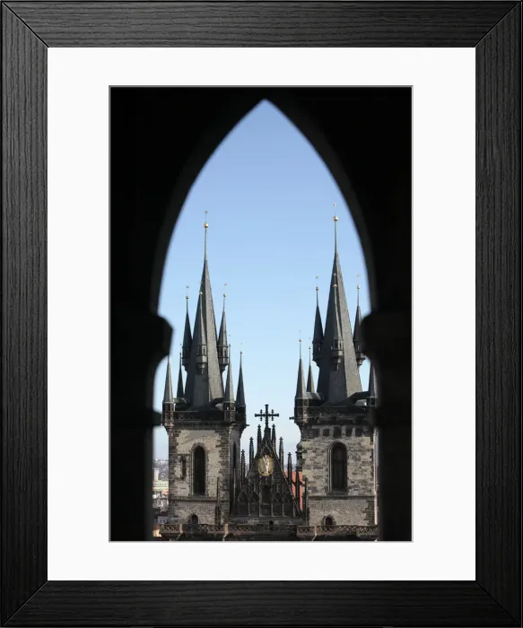 Framed Print : Tyn Church on Old Town Square, Prague, Czech Republic, Europe Framed Print : Tyn Church on Old Town Square, Prague, Czech Republic, Europe