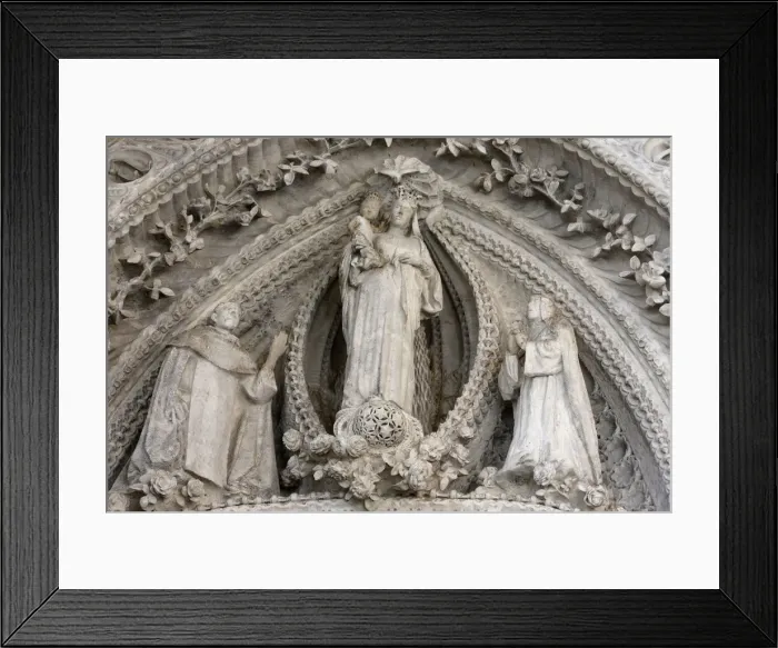 Framed Print : Virgin and Child flanked by her parents Ann and Joachim, Rosary Chapel Framed Print : Virgin and Child flanked by her parents Ann and Joachim, Rosary Chapel