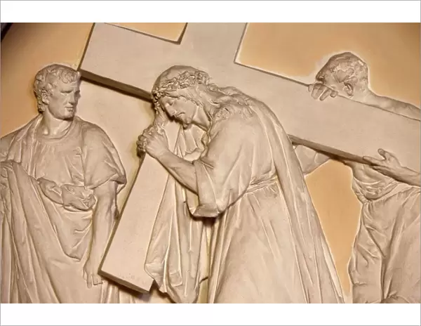 Fifth Station of the Cross, Simon helps Jesus to carry the cross, St