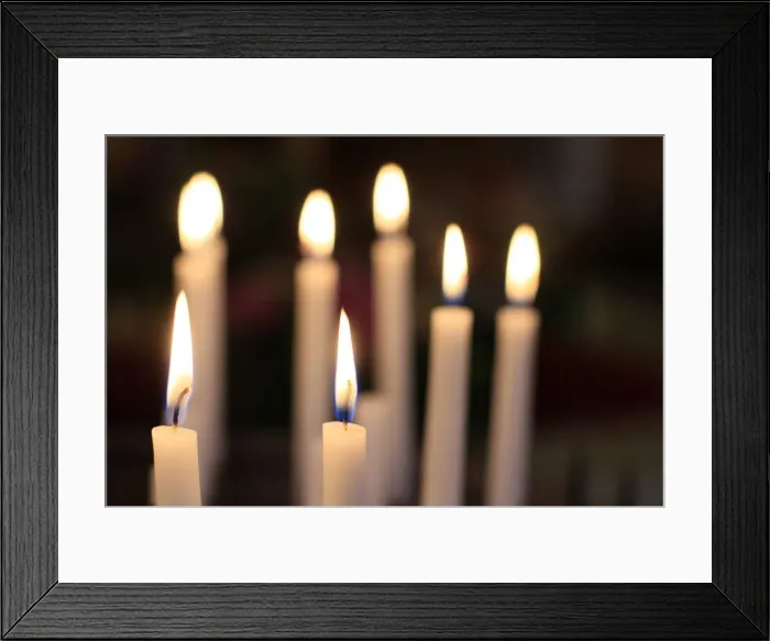 Framed Print : Church candles, France, Europe Framed Print : Church candles, France, Europe