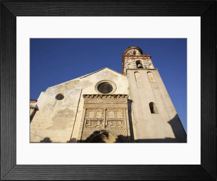 Framed Print : The 14th century Gothic-Mudejar church of Nuestra Senora de la O, Sanlucar de Barrameda Framed Print : The 14th century Gothic-Mudejar church of Nuestra Senora de la O, Sanlucar de Barrameda