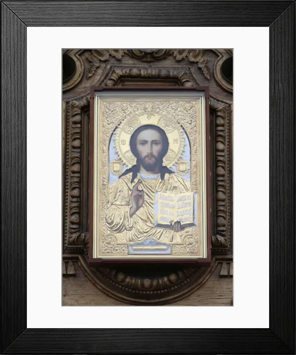 Framed Print : Jesus Christ, Cathedral Smolny, St. Petersburg, Russia, Europe Framed Print : Jesus Christ, Cathedral Smolny, St. Petersburg, Russia, Europe
