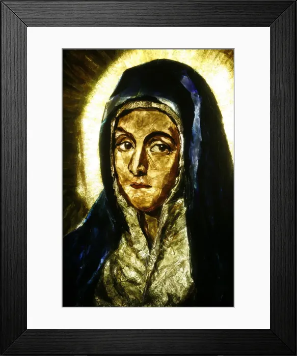 Framed Print : Detail of Mater Dolorosa by el Greco, Lourdes, Hautes Pyrenees, France, Europe Framed Print : Detail of Mater Dolorosa by el Greco, Lourdes, Hautes Pyrenees, France, Europe