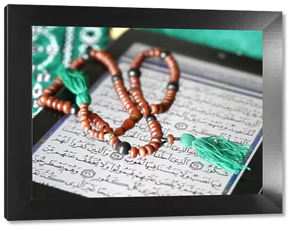 Electronic Quran on an Ipad, Paris, France, Europe