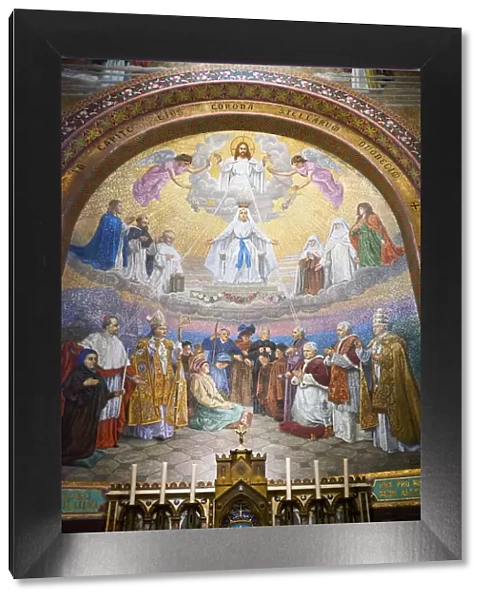 Mosaic of the The Coronation of the Virgin by Wencker dating from 1907