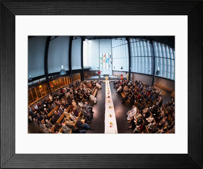 Framed Print : Mass in Saint-Eloi church, Paris, France, Europe Framed Print : Mass in Saint-Eloi church, Paris, France, Europe