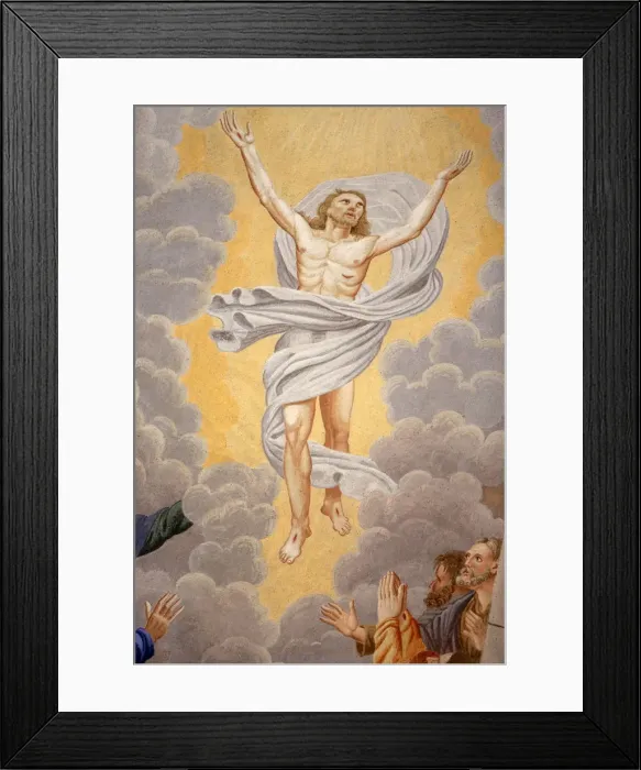 Framed Print : Ascension of Christ, St. Nicolas de Veroce church, Haute-Savoie, France, Europe Framed Print : Ascension of Christ, St. Nicolas de Veroce church, Haute-Savoie, France, Europe