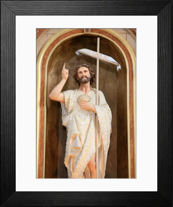 Framed Print : John the Baptist, Haute-Savoie, France, Europe Framed Print : John the Baptist, Haute-Savoie, France, Europe