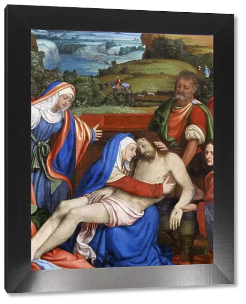 The Lamentation over the Christs death, by Andrea di Bartolo, painted in 1465, Paris