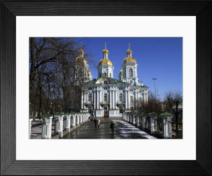 Framed Print : St. Nicholas Naval Cathedral, St. Petersburg, Russia, Europe Framed Print : St. Nicholas Naval Cathedral, St. Petersburg, Russia, Europe