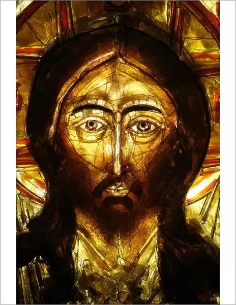 Christ icon, Lourdes, Hautes Pyrenees, France, Europe