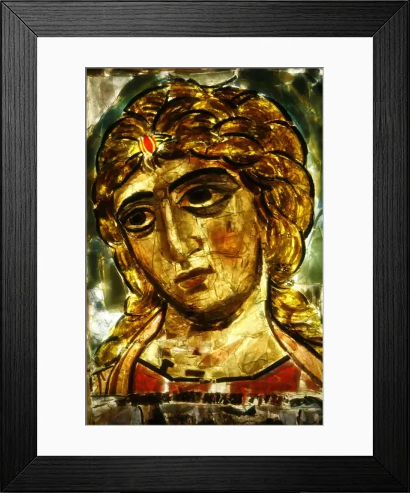 Framed Print : Archangel icon of the Novgorod school, Lourdes, Hautes Pyrenees, France, Europe Framed Print : Archangel icon of the Novgorod school, Lourdes, Hautes Pyrenees, France, Europe